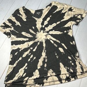 True Craft Tie Dye V-Neck Side Slit Top - Size Medium